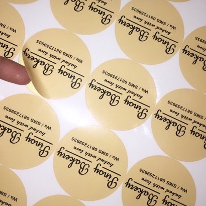 

Cetak Stiker Chromo A3+ Cutting/Stiker Label Kemasan makanan Custom by REQUEST