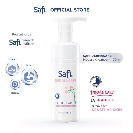 ⭐ BAGUS ⭐ SAFI DERMASAFE MOUSSE CLEANSER 150ML