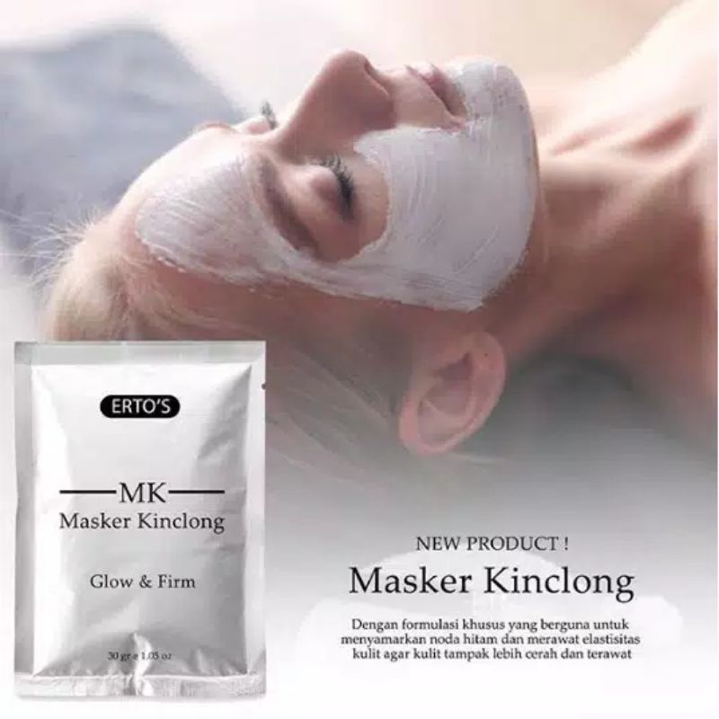 Ertos Masker Kinclong Glow &amp; Firm - Masker Wajah Glowing Original pencerah wajah ERTO'S ASLI BPOM