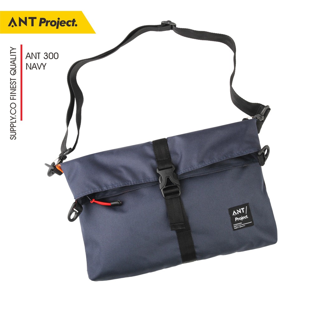 Rev Tas Selempang Pria Slot Laptop Premium Quality - Tas Waistbag Mesengger Pria - Tas Laptop Navy