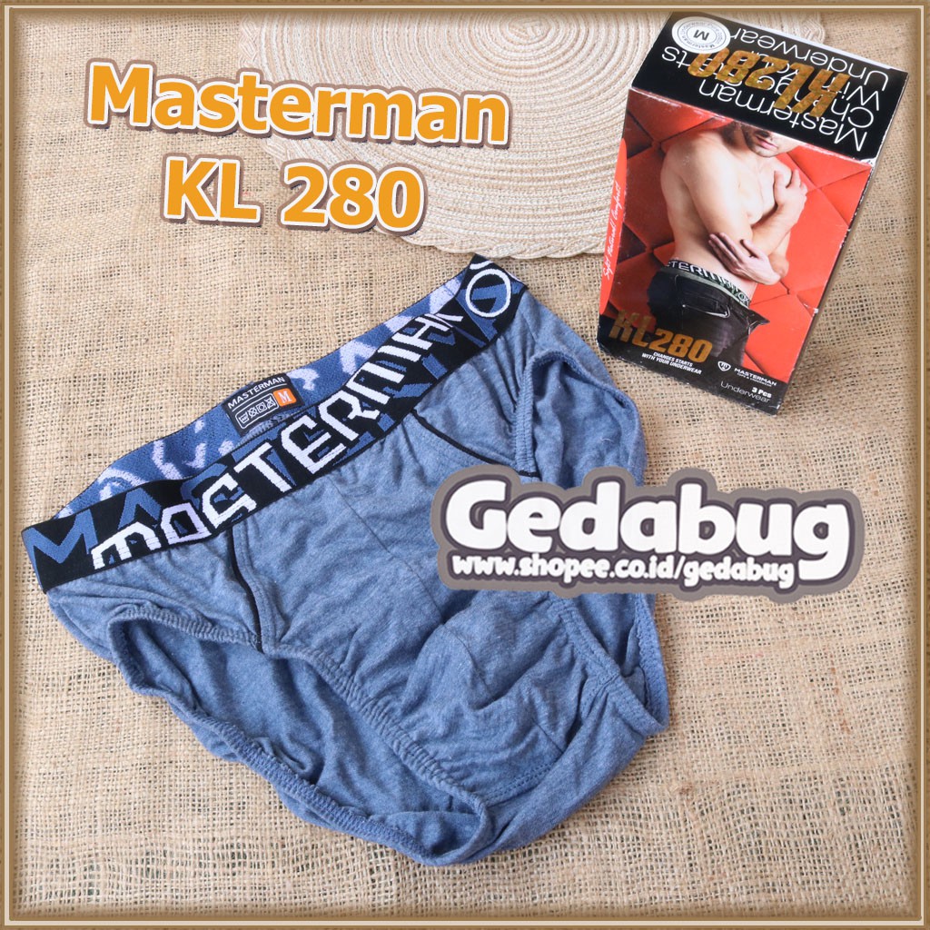 3 Pcs - CD MASTERMAN KL 280 | Celana Dalam Pria Karet Boxer | Celana Dalam Berkualitas