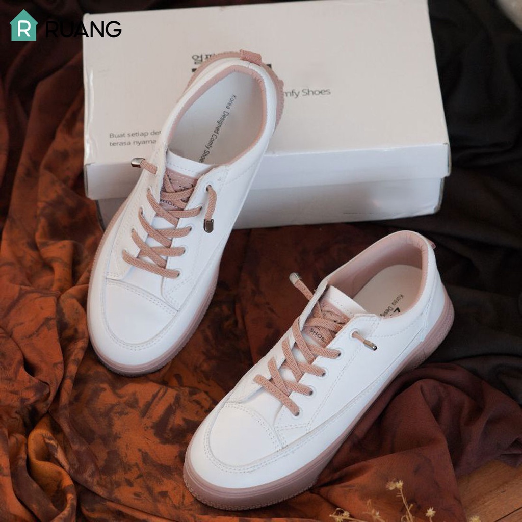 Shoes Korea Design - Sepatu Casual PU Karet sepatu sniker | sneakers wanita | sepatu wanita korea