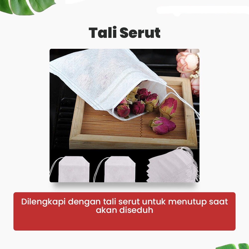 Kantong Teh Celup Kosong Teabag Isi 100 PCS Food Grade