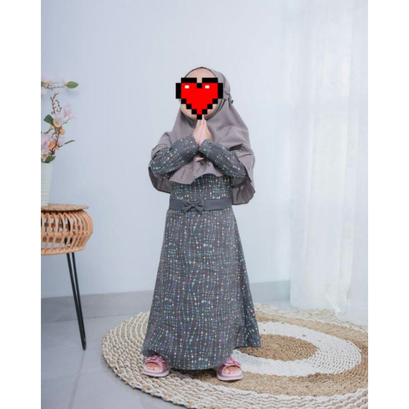 Gamis Selina Kids By Attin ( GAMIS SAJA )