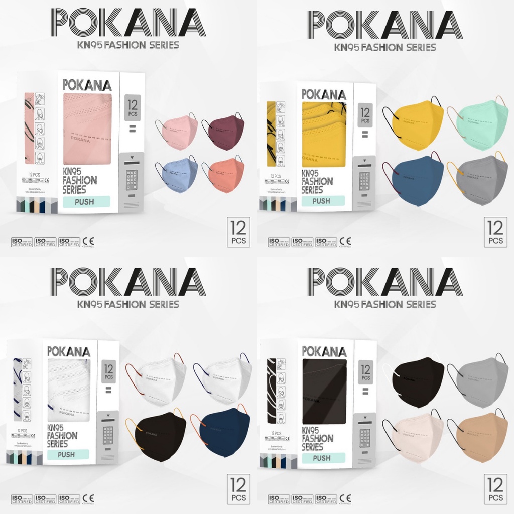 MASKER POKANA DEWASA KN95 FASHION SERIES 6 PLY