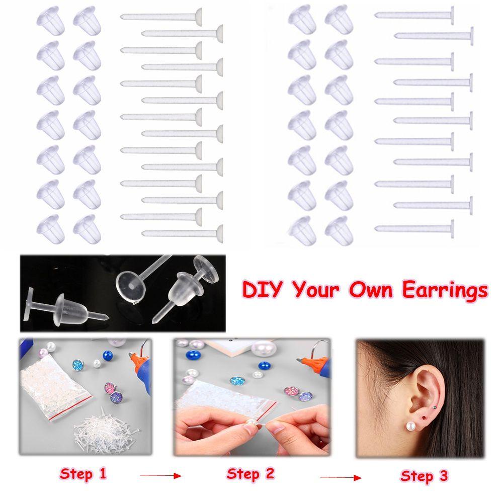 Anting Nanas Sumbat Belakang Earnuts Earrings Temuan Baru Perhiasan Plug Earring