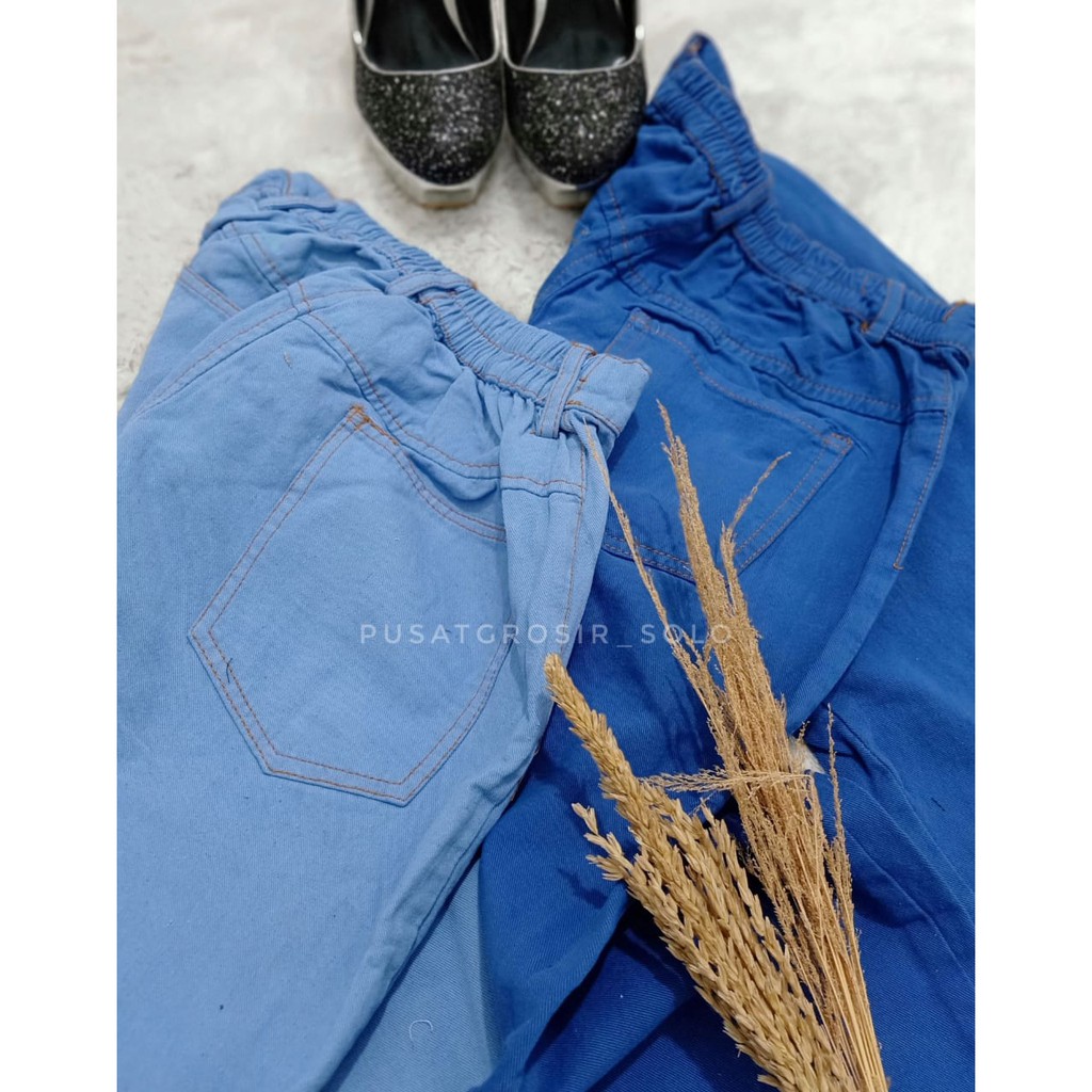 JIGGY PANTS PUSATGROSIR_SOLO/ CELANA JEANS TWOTONE