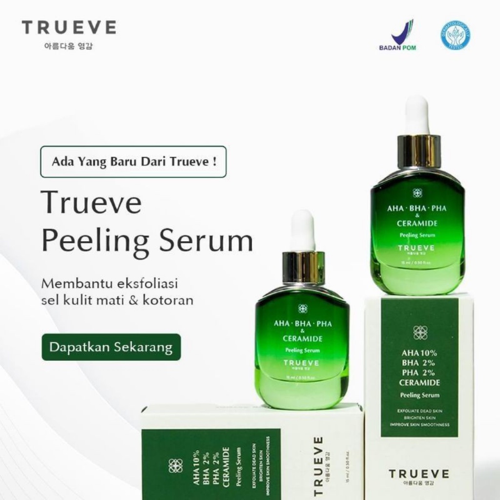 [FREE GIFT] TRUEVE PEELING AHA BHA PHA &amp; CERAMIDE Peeling Serum 15ml