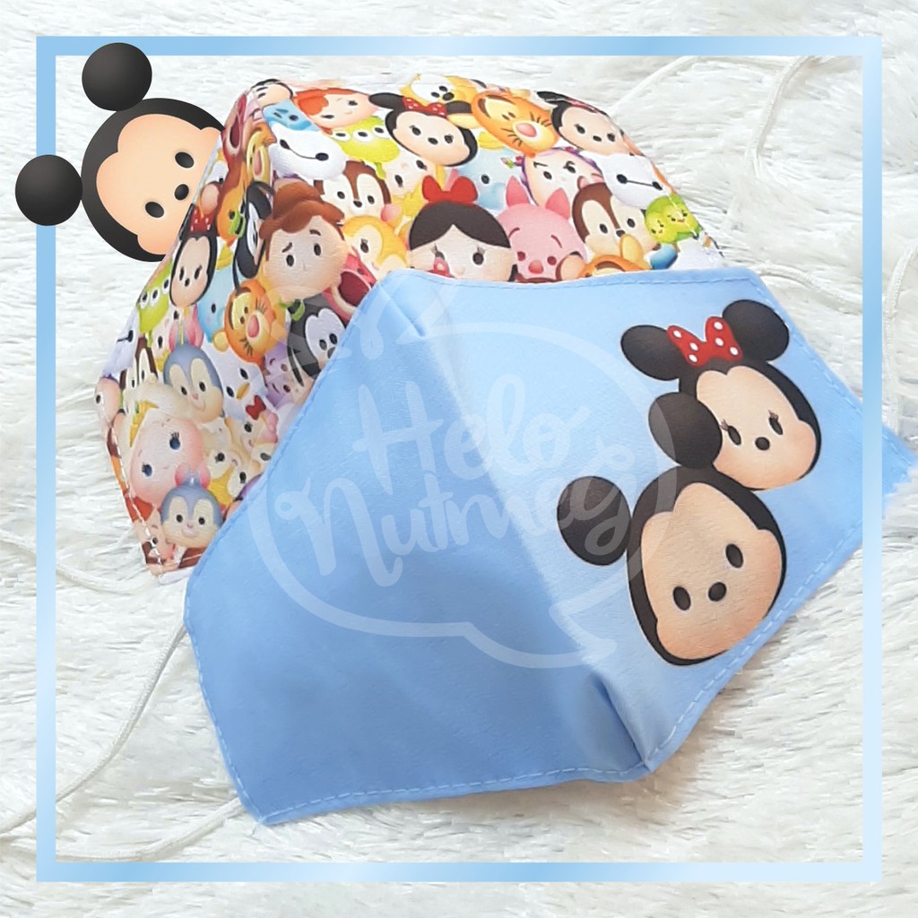 Masker Anak/Dewasa - Adjustable - Waterproof - 3 ply - CocoMask 08 - TSUM TSUM