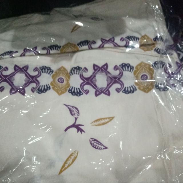 Tunik Cibulan Anggrek Putih #2 Tunik Batik Cantik Tunic Batik Tutrleneck Muslim Seragam Batik