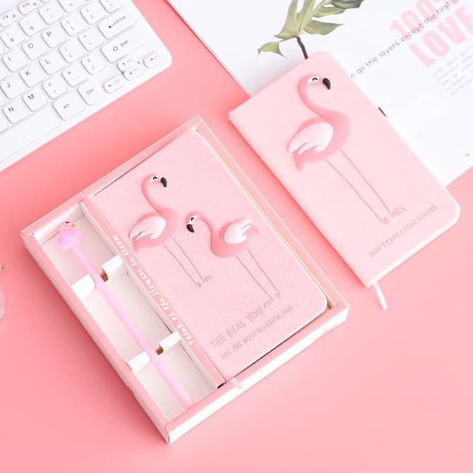 

Buku Tulis Set / Book Set Edisi Flamingo Cococakesale88