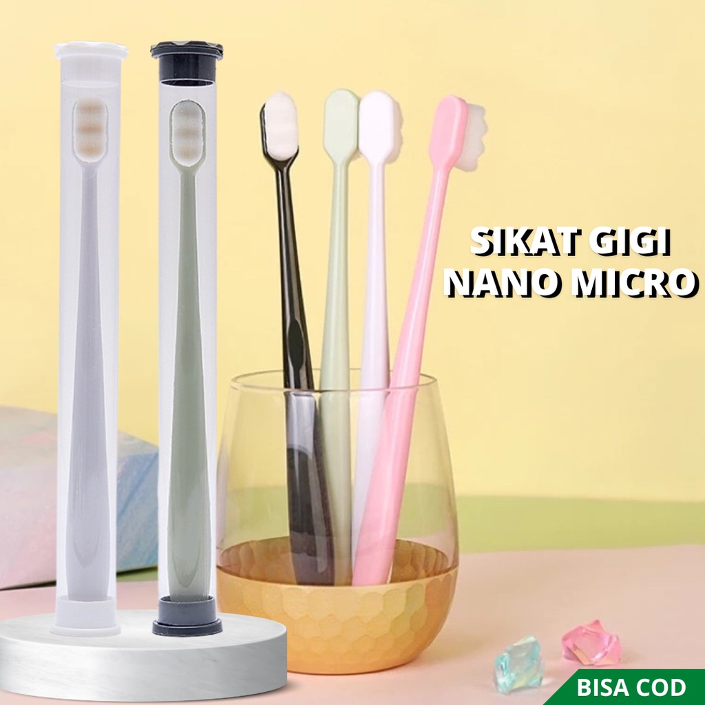 [ RESMI ] SIKAT GIGI NANO MIKRO TECH - Tooth Brush Jepang sensitif bulu lembut Extra soft bisa untuk sikat behel ortho brush Original