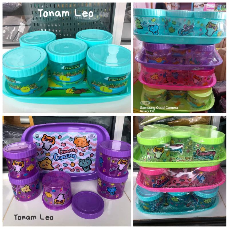 Toples Nampan Isi 5 / Toples Set Nampan Murah