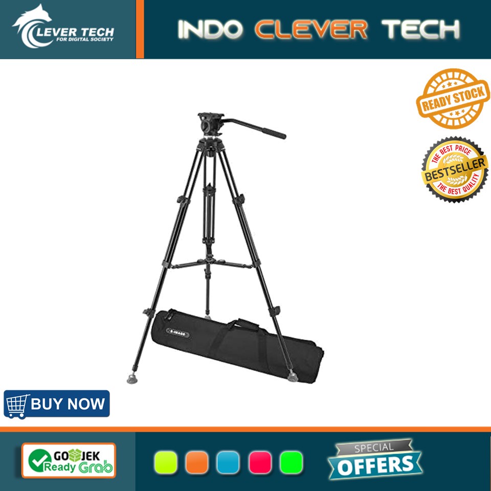 E-Image EK-610 Professional Compact Tripod With Fluid Head