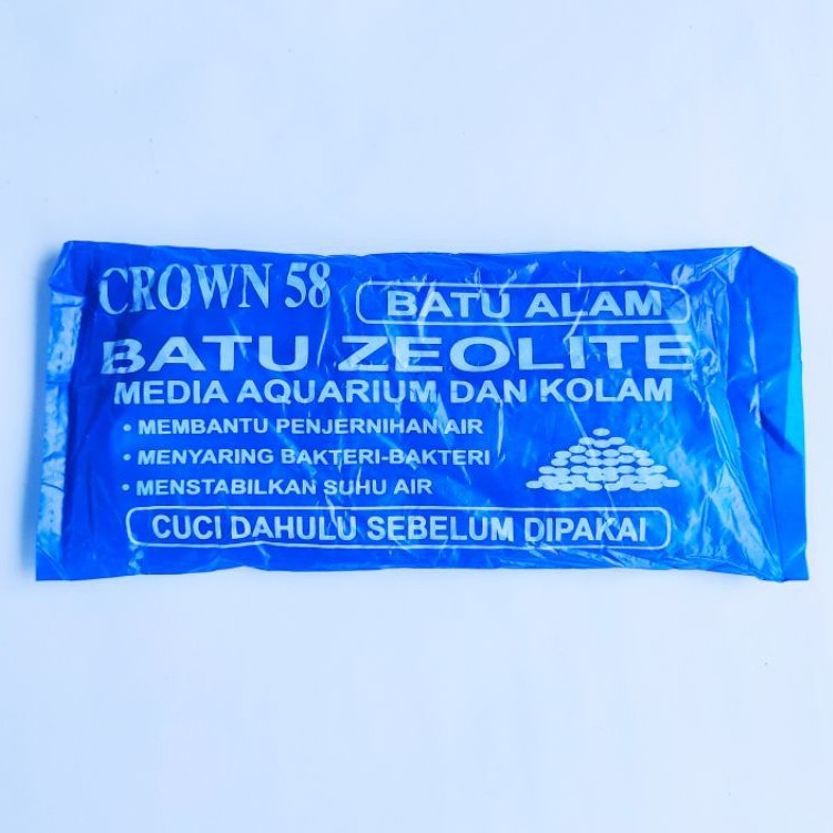 ZEOLITE MEDIA FILTER AQUARIUM DAN KOLAM panjang 30cm CROWN 58/CRYSTAL