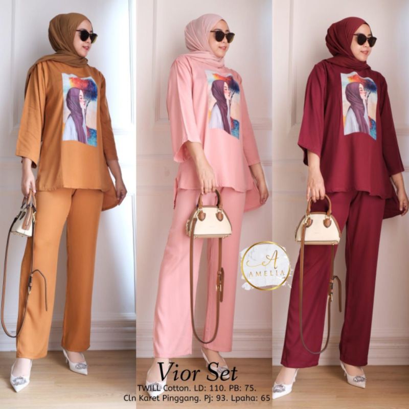 (NEW)SETELAN WANITA OOTD/ DEVINA BY SHOFIYA//SET OASIS-VIOR BY AMELIA