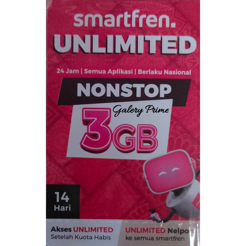 Jual SMARTFREN 3 GB NONSTOP 14 HARI | Shopee Indonesia