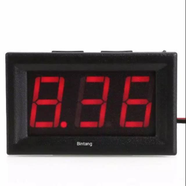 Volmeter LED Digital Merah DC