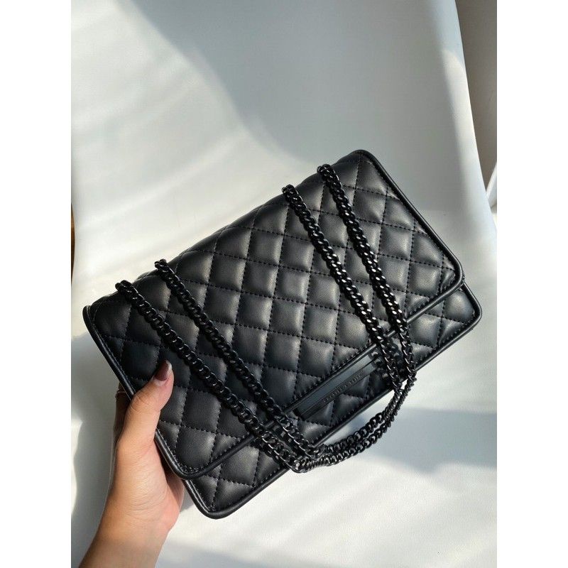 Ck quilted shoulder bag