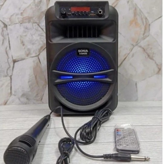 Bisa COD!!! Speaker Bluetooth Karaoke Sonia SN-800 GRATIS Mic dan Remot