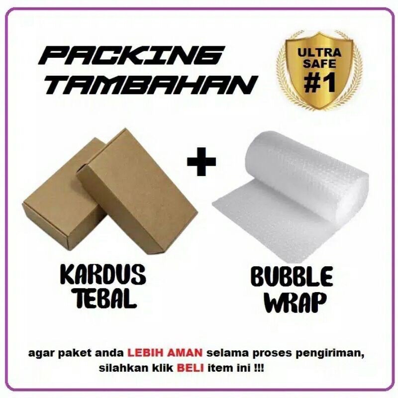 (TIDAK DIJUAL TERPISAH) Extra Packing Kardus + Bubble Wrap