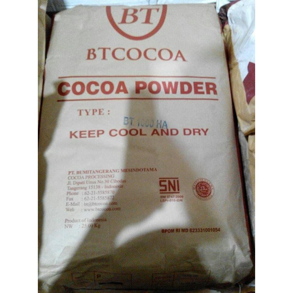 

PROMO - COKLAT BUBUK BT COCOA / JAVA DARK CLASSIC 1000 HA 1 KG ATAU 25 KG SAK