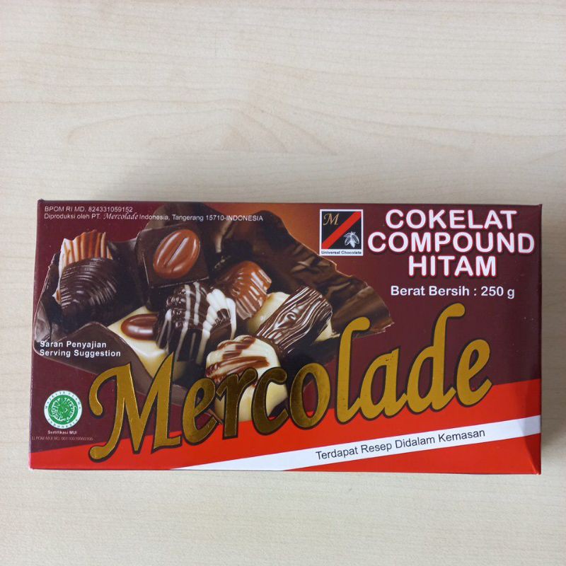 

mercolade cokelat compound hitam 250g