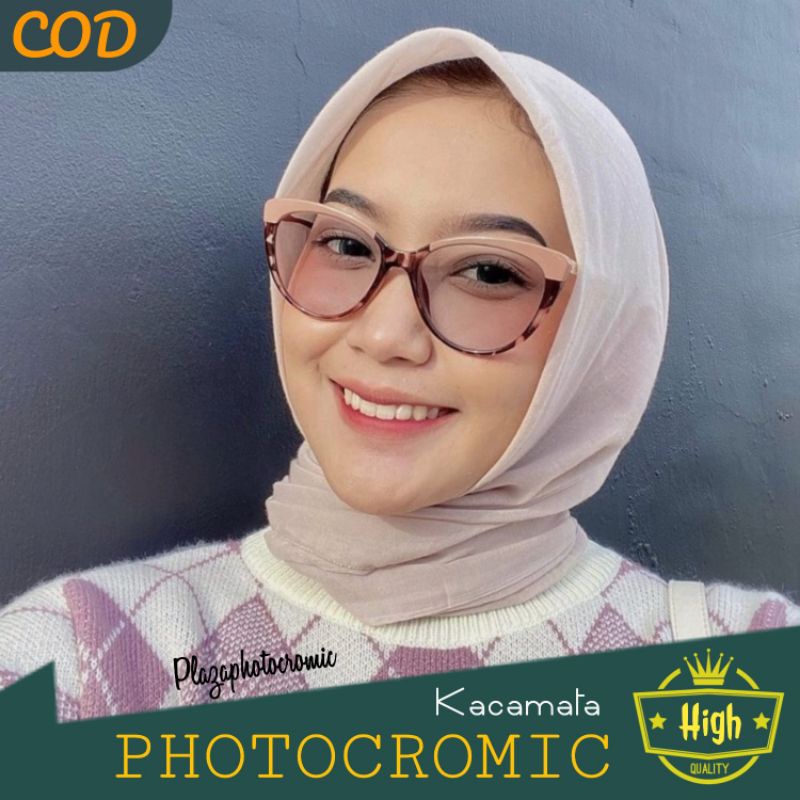 Kacamata Cat Eye-Kacamata Photocromic-Kacamata Antirasiasi kode 5018