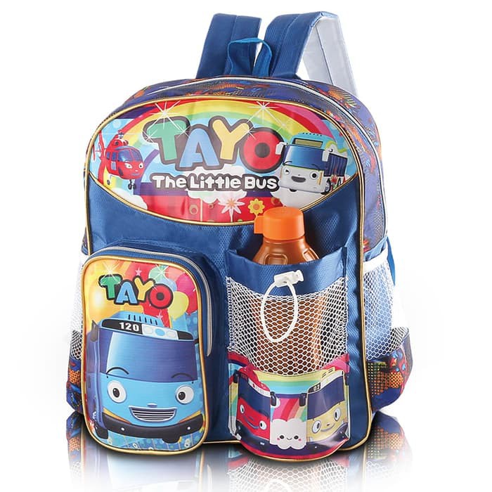 TAS SEKOLAH ANAK LAKI LAKI,TAS/RANSEL MOBIL TAYO ANAK COWOK