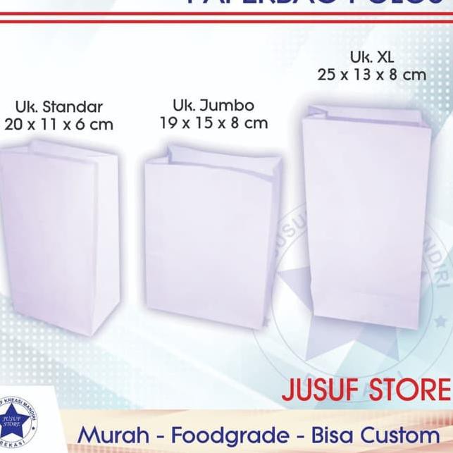 

Terkini CZPRP Kantong kertas/Paperbag polos standart isi 50 pcs Q97 Best