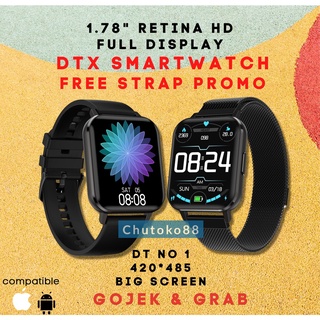 Iwo DTX Smartwatch Seri 8 Layar Sentuh 1.78 ” Tahan Air Ip68 Dengan Monitor Detak Jantung+Tekanan