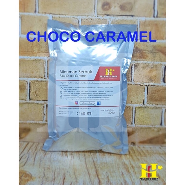 

(500 Gram) Choco Caramel Premix Milkshake / Bubble Powder Drink