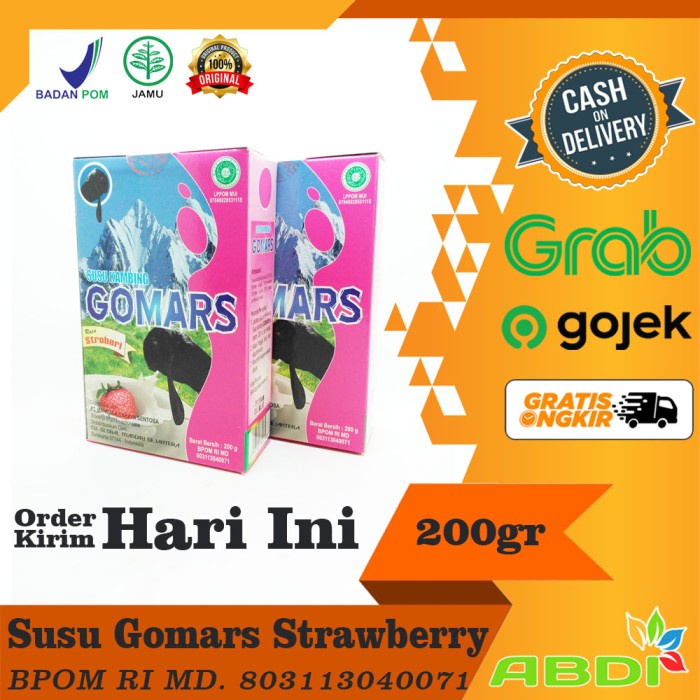 

Susu Kambing Ettawa Bubuk Gomars Strawberry