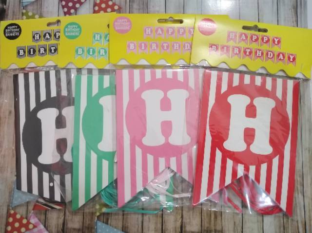 Bunting flag / happy birthday banner / banner ultah