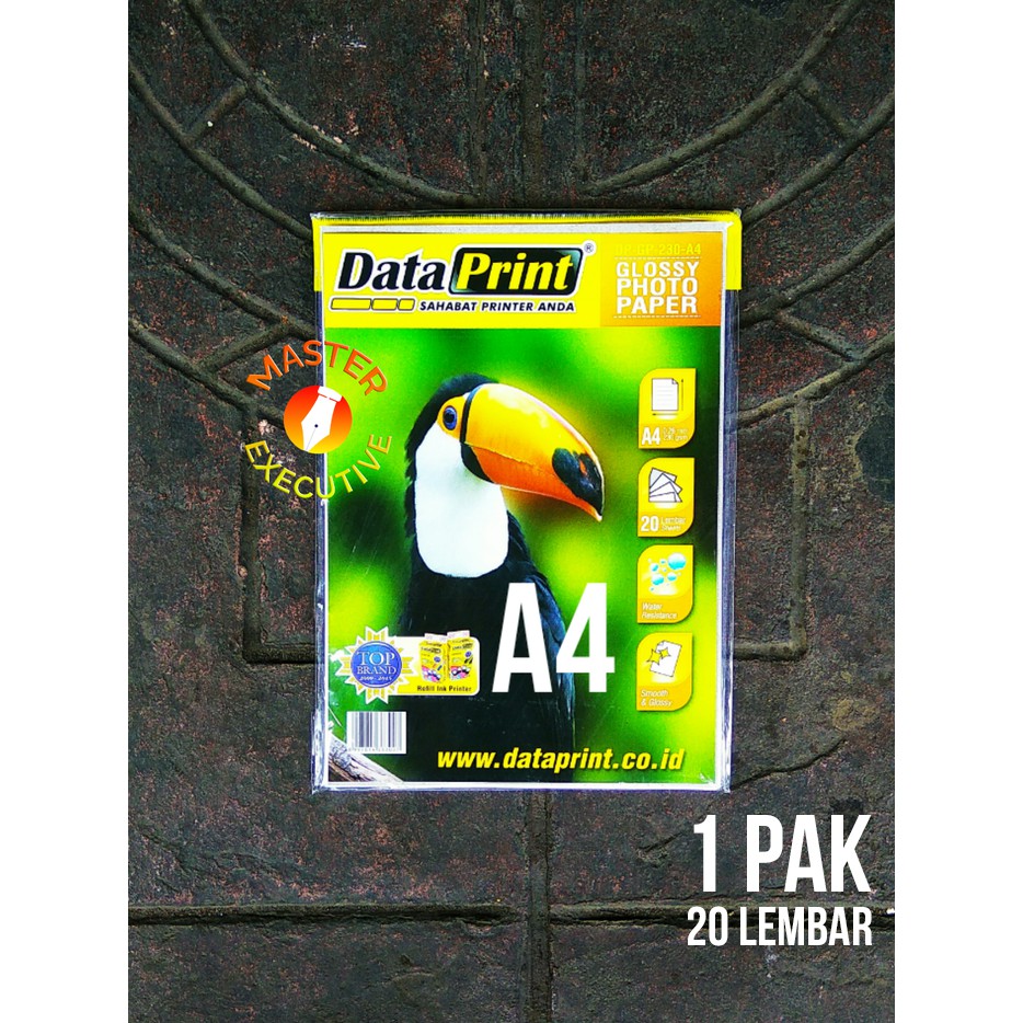 [Pak - 20 Lembar] Data Print Glossy Photo Paper 230 gsm A4 / DP-GP-230-A4 DataPrint