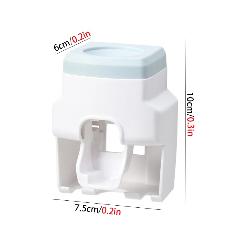 Creative Wall-mounted Home Automatic Toothpaste Dispenser+2pcs Toothbrush Holder / Bathroom Lazy Toothpaste Squeezers Device