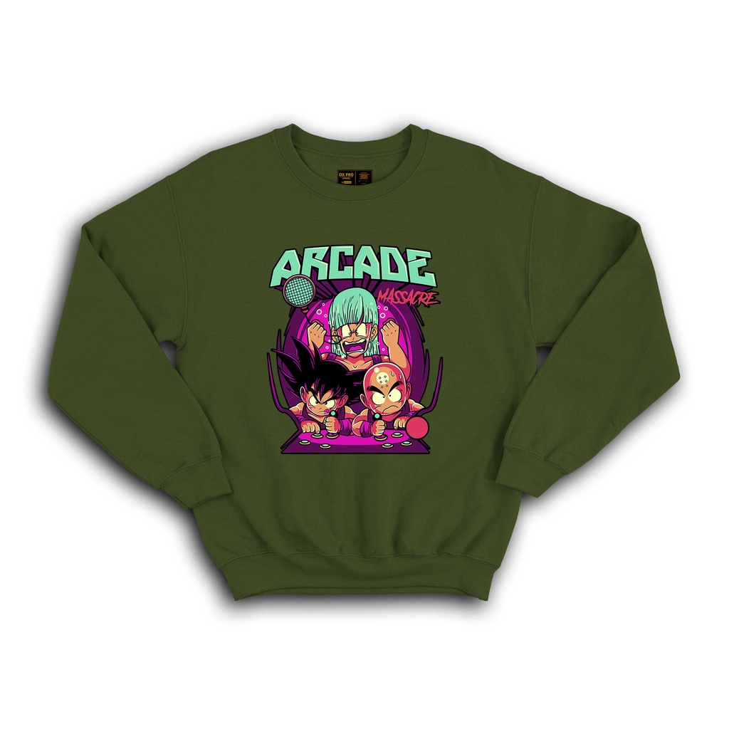 SWEATER JAKET DRAGON BALL ARCADE SERIAL ANIME GOKU KEREN