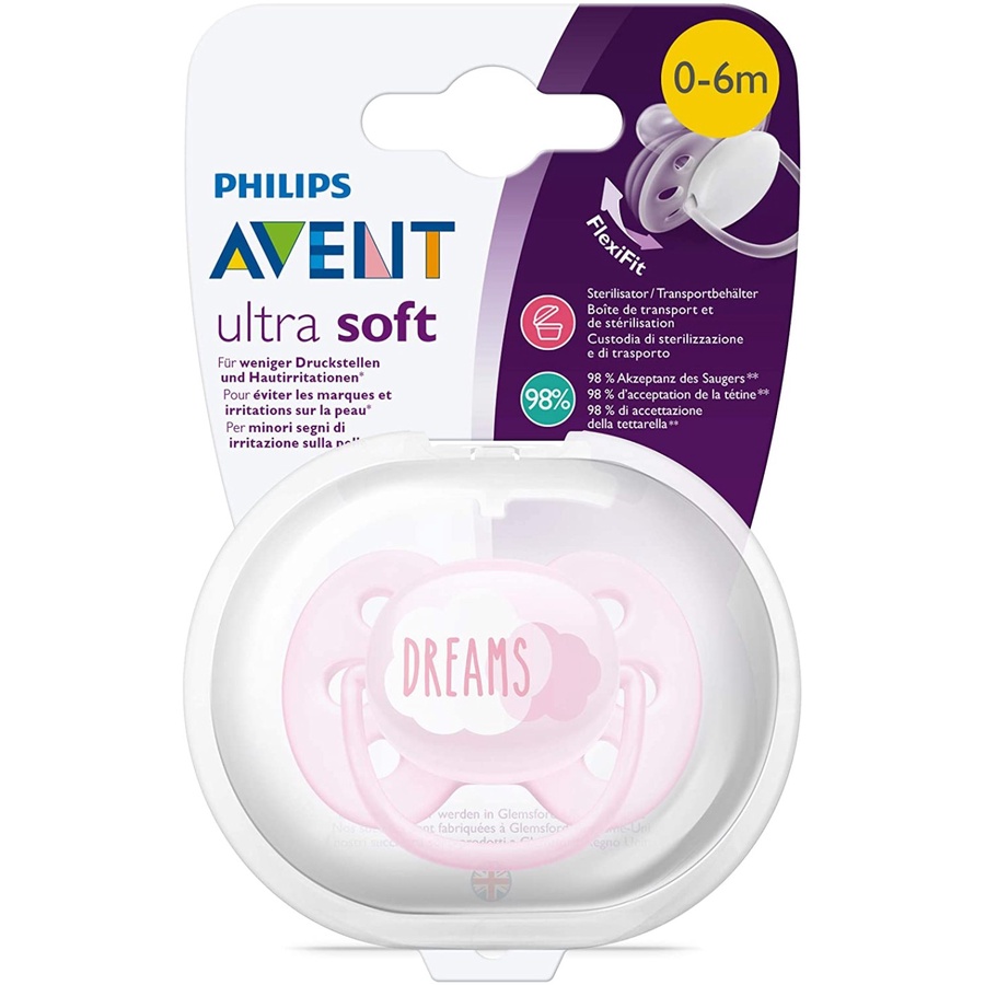 Philips Avent Heart Soothie, Ultra Soft, Ultra Air Empeng Bayi New Born 0-6 M / 6-8 M