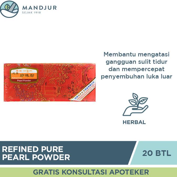 

Refined Pure Pearl Powder (Zhen Zhu Fen) - Suplemen Kesehatan Kulit