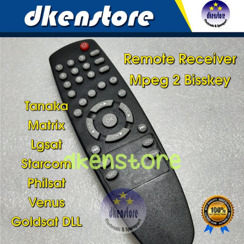 Remote Receiver parabola Mpeg 2 Bisskey remot mpeg2 Matrix TNK VNS