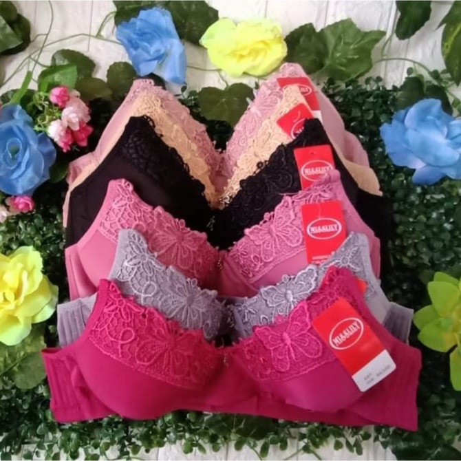 bh tanpa kawat brukat / cup B /size 36 38 40 42 / Real Picture