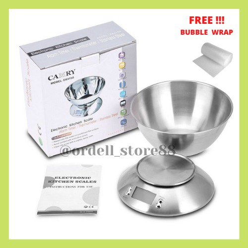 Timbangan Camry Kue / CAMRY Timbangan Dapur Digital Camry EK 4150 / Timbangan Kue Dapur Digital