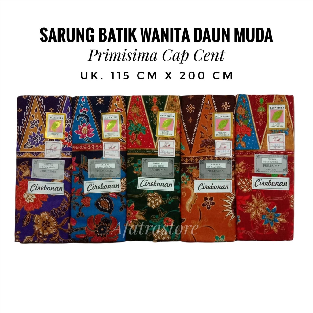KAIN SARUNG WANITA CEWEK PEREMPUAN BATIK CAP CENT DAUN MUDA SARUNG MBAK SANTRI SAMPING SARUNG MURAH