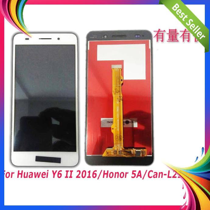SPAREPART HP LCD TOUCHSCREEN TS HUAWEI Y6 II 2016 HONOR 5A WHITE LCD TS HWI TERLENGKAP