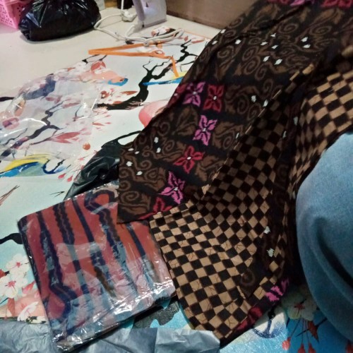 Batik Tunik Shibori Jumputan Terbaru / Hrb026 Yelbor Navbor / Original..