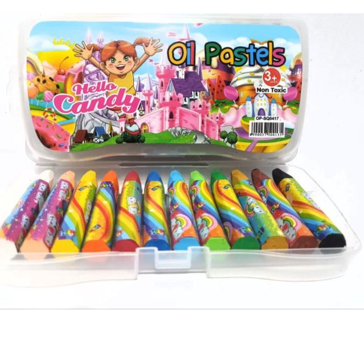 

Best - Grosir 1Box / 144pcs Warna Crayon / Krayon Mini 12 Warna Oil Pastels ✓