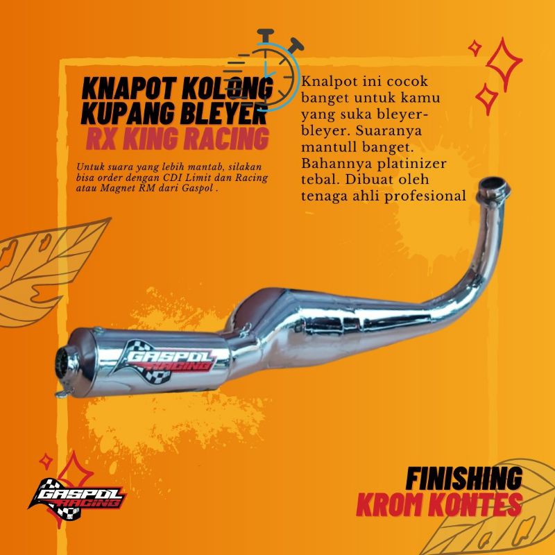 Knalpot Bleyer Kolong Kupang Krom Rx King
