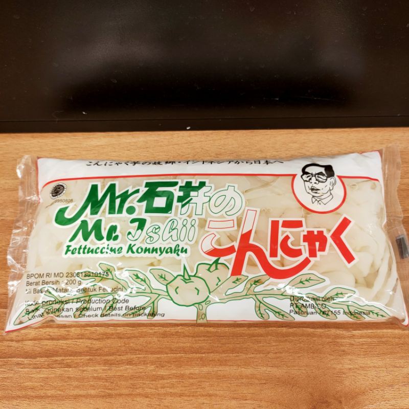 

SHIRATAKI MIE BASAH FETTUCINE KONNYAKU MR ISHII 200GR