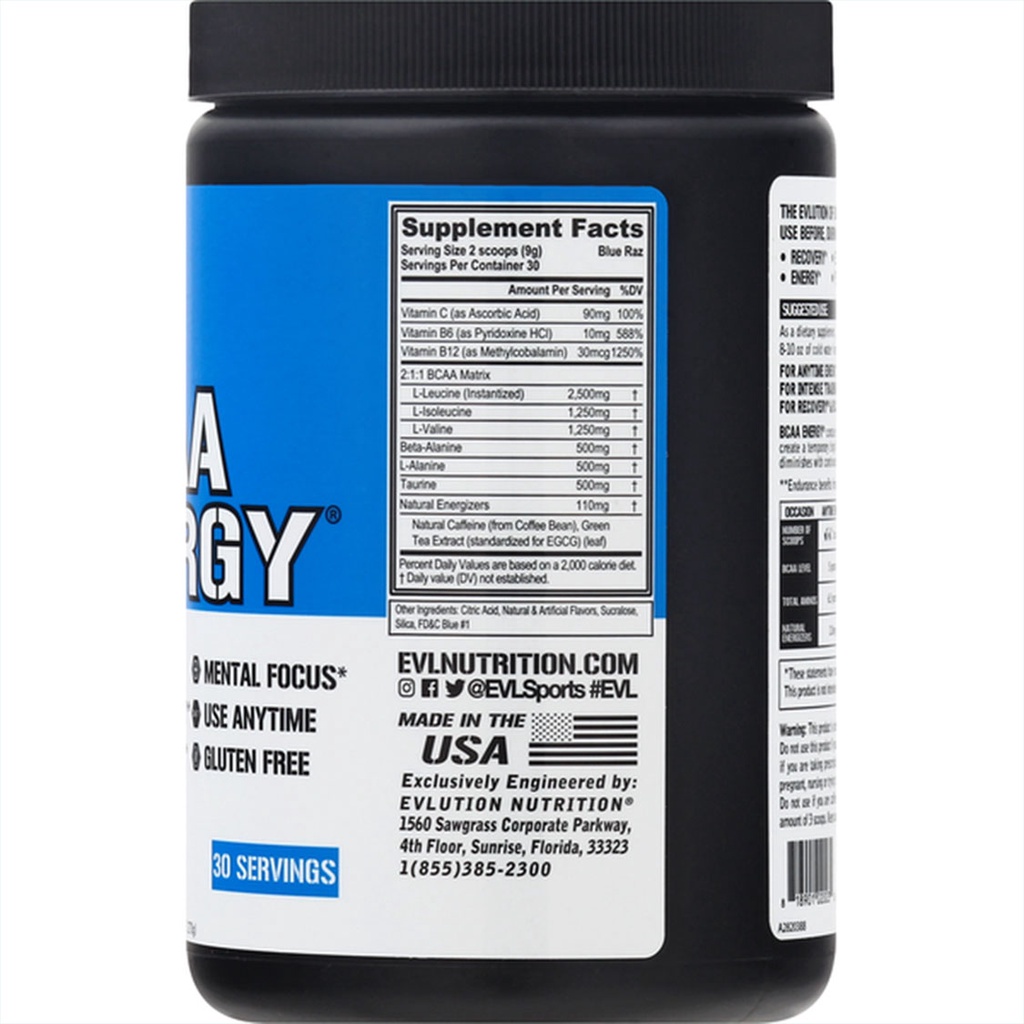 EVL BCAA ENERGY 30 SERVING