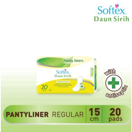 Softex Pantyliners Daun Sirih isi 20 / isi 50 / Longer  Wider Isi 30